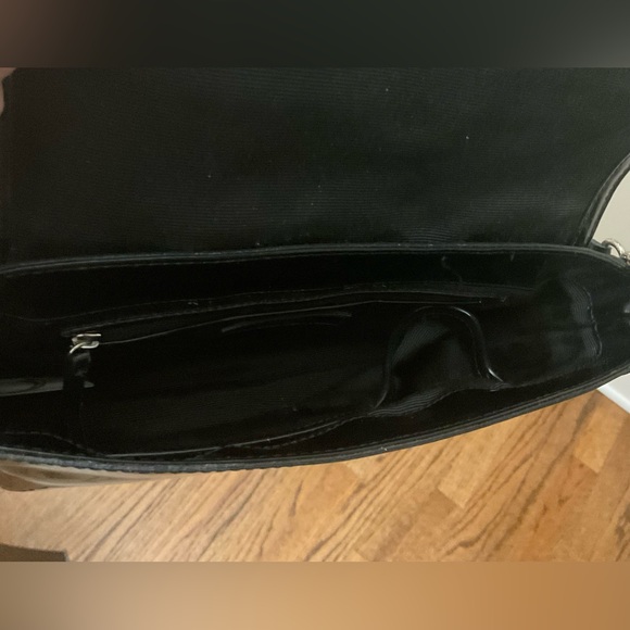 Ann Taylor Black Patent Leather Buckle Bag - Picture 10 of 11